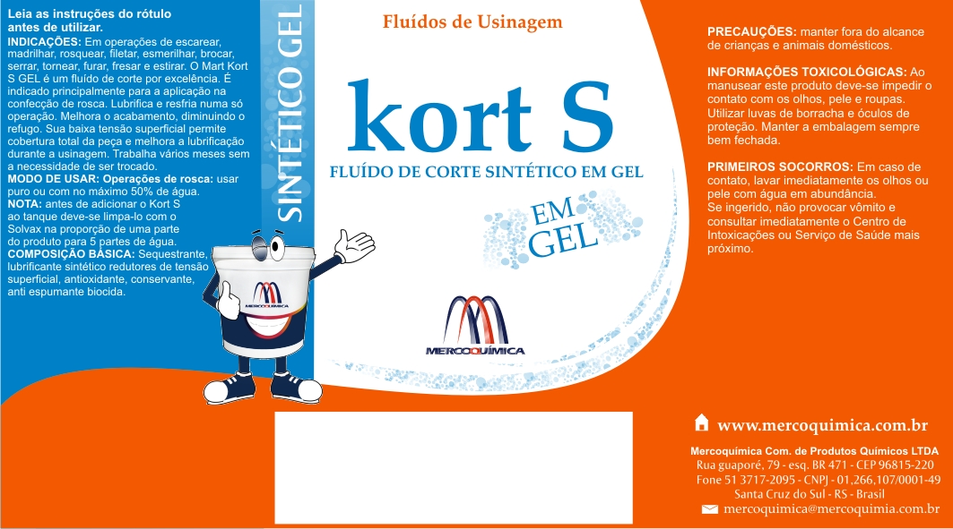 KORT S GEL - Fluido em gel para operações de usinagem